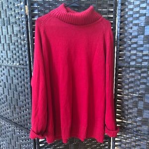 Pria Red Turtle Neck Sweater